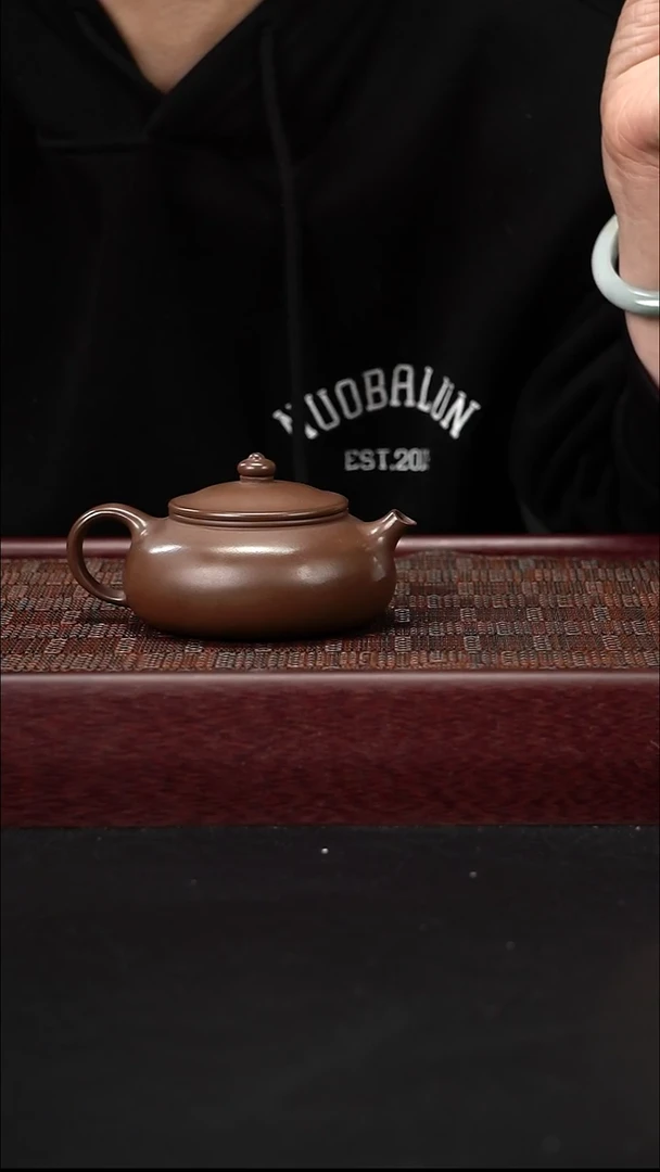 茶壶紫砂ZXM革紫泥寒江