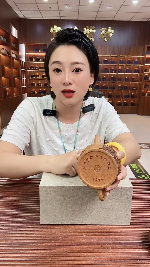 茶壶紫砂安居乐业大蕴汉瓦一壶两杯套组 龙古金砂 赵园静