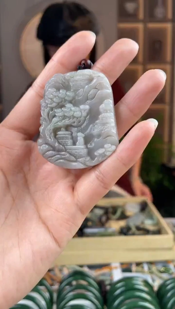 颈饰未镶嵌和田玉拍一发一，拍一发一