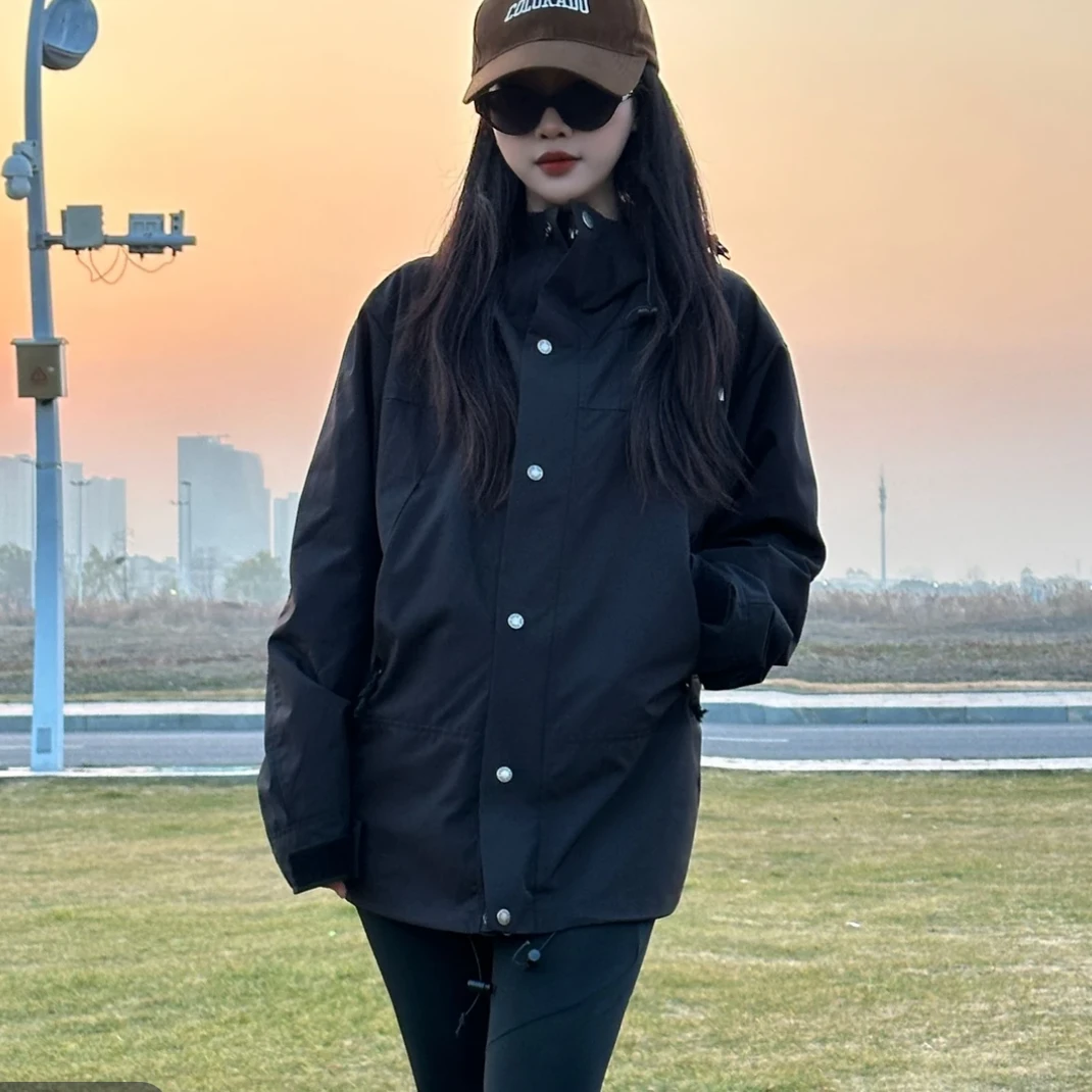 北北家96版加绒加厚三合一冲锋衣男女同款美式防风服