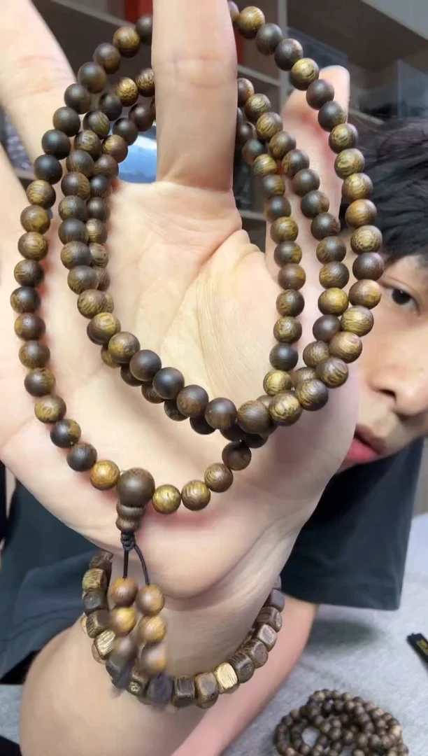 沉香手串06圆珠多圈14克+ 多样性发其一