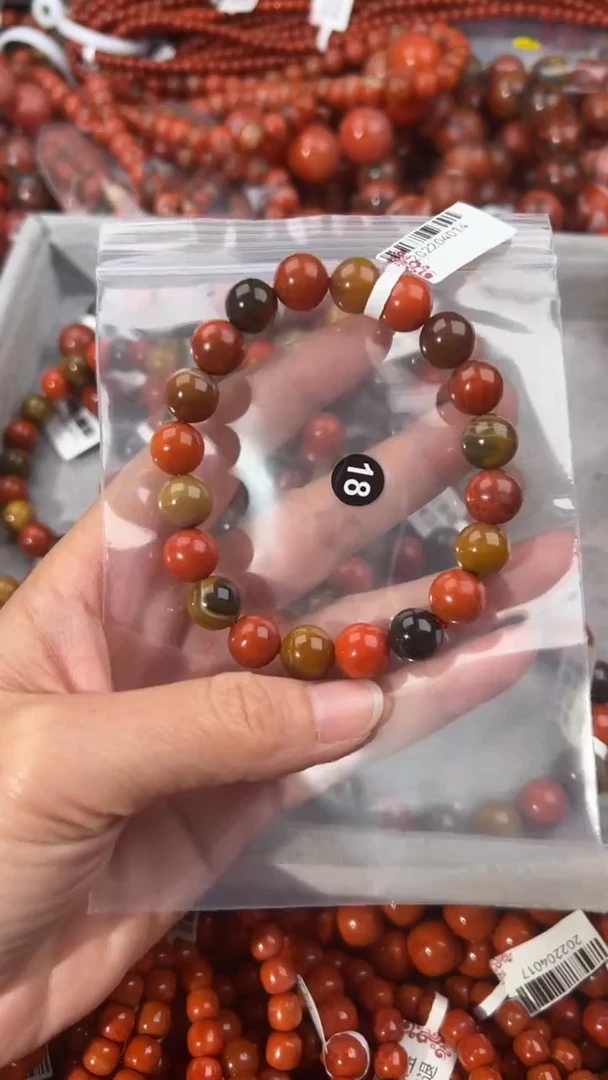 南红玛瑙手串未镶嵌10