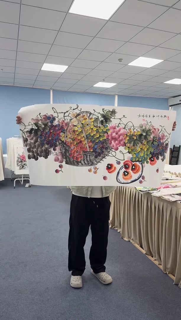 国画手绘作品/书法字画葡萄