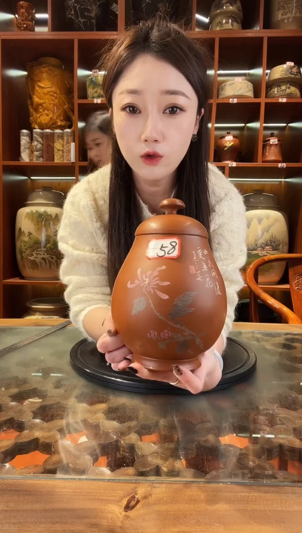 罐云南建水紫陶复烧小茶罐@58