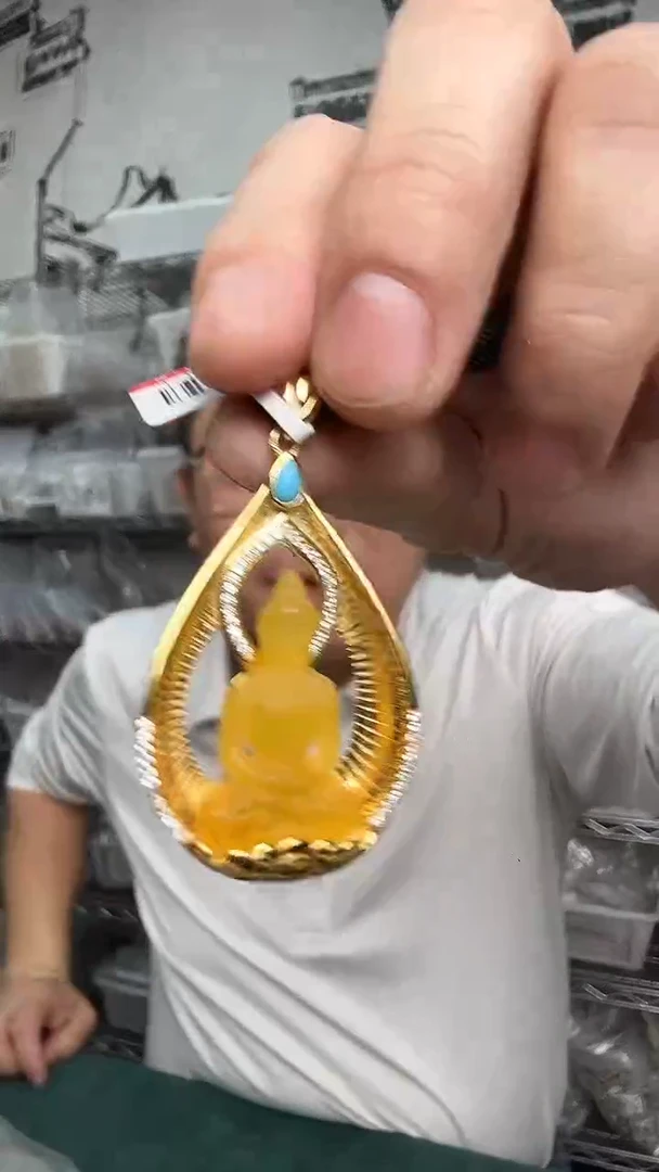 裸石琥珀未镶嵌微瑕建议勿拍38