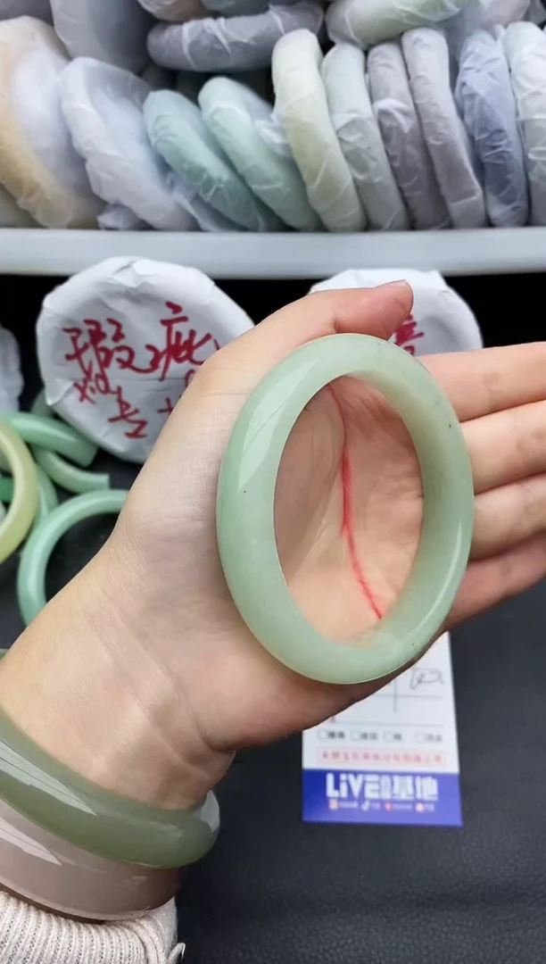 未镶嵌手镯石英质玉瑕疵349+59/60