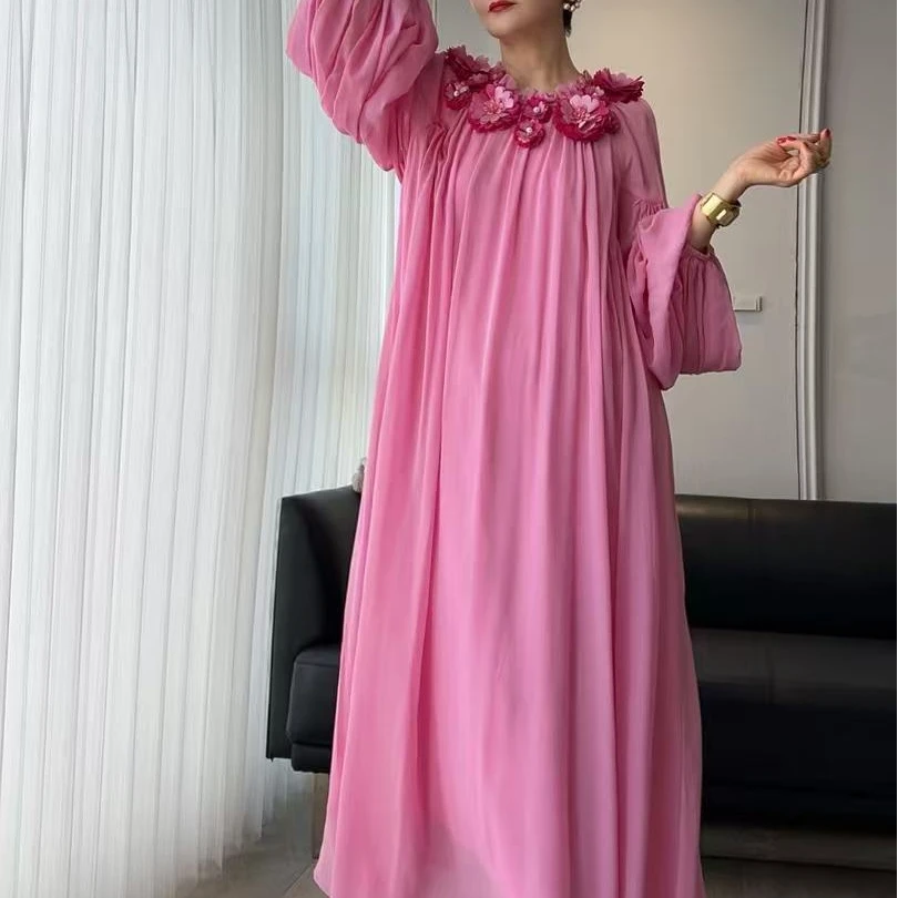 优雅时尚气质减龄百搭连衣裙2649