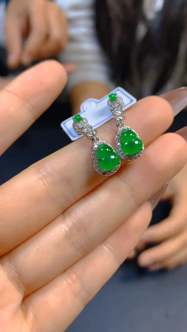 【闪购商品】翡翠耳饰未镶嵌0800073944多样性发一