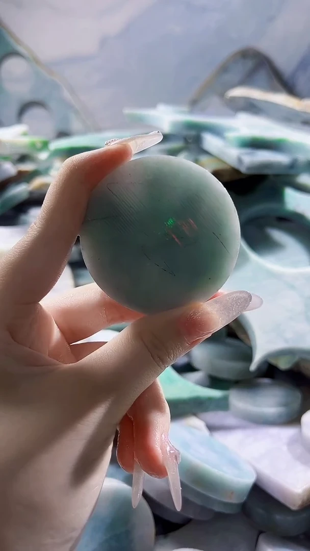 翡翠裸石缅甸翡翠A货晴6059