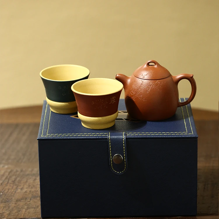 年货包返场21-三件-段泥秦权-玉瓶杯x2