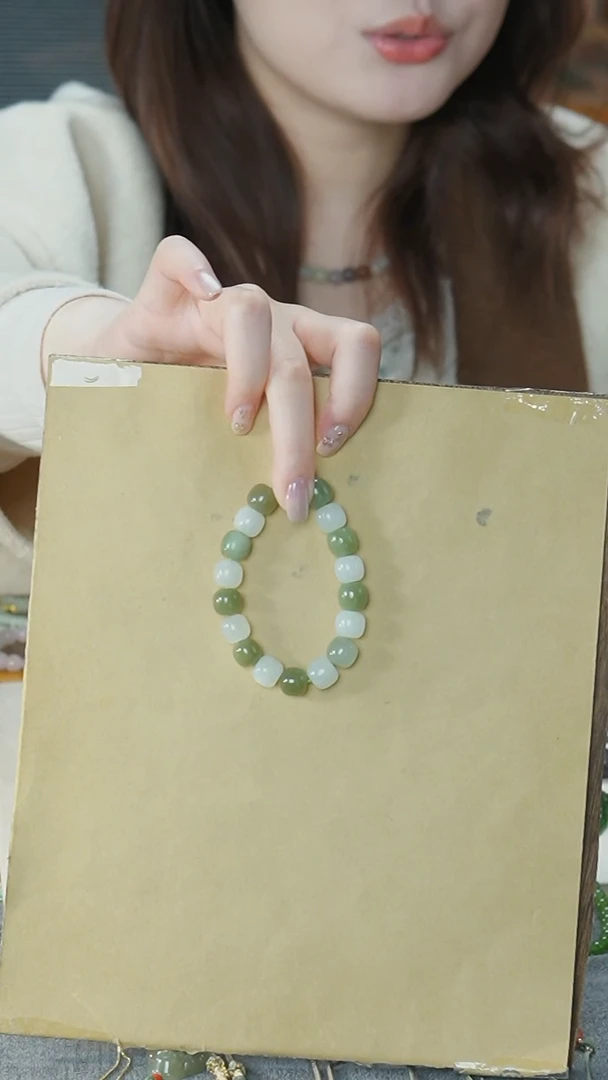 【闪购商品】和田玉颈饰未镶嵌老型珠串（卡11mm)