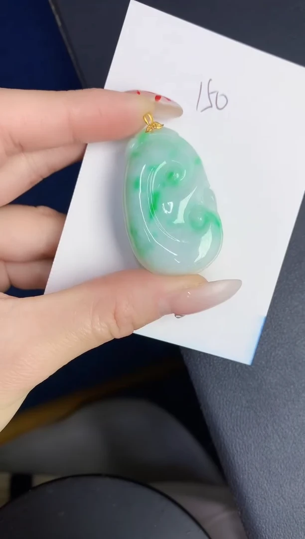 【闪购商品】翡翠颈饰18K金镶嵌00000000000