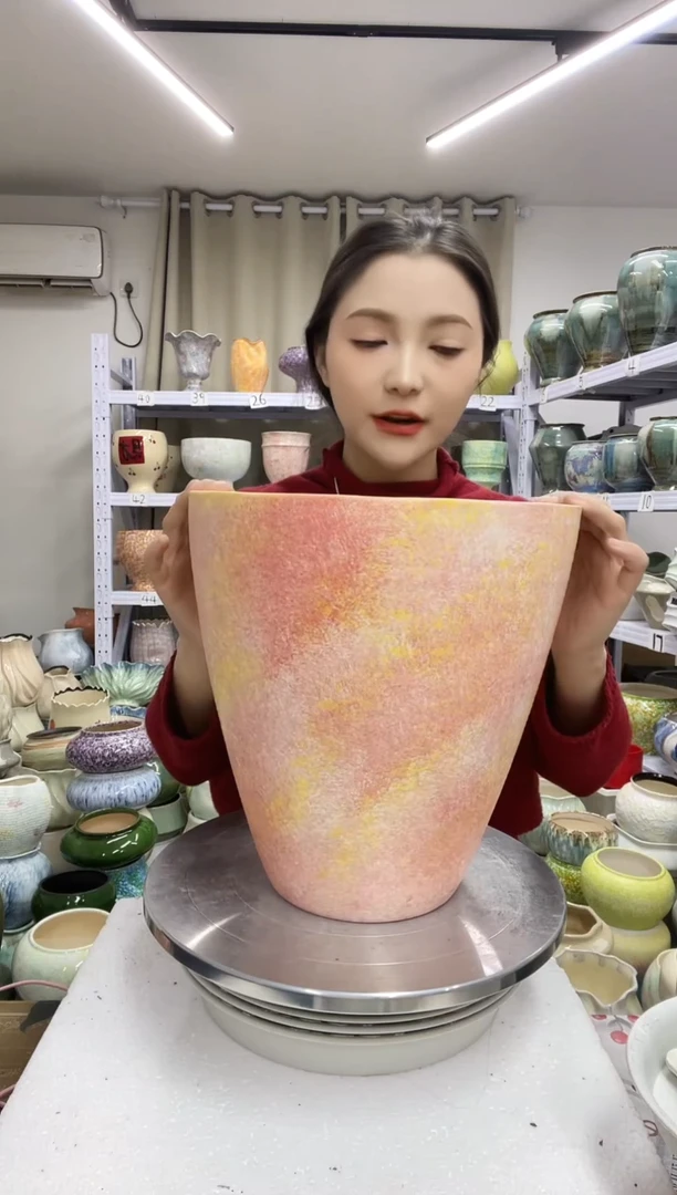 1.4陶瓷花盆直播链接高.   27          口 25