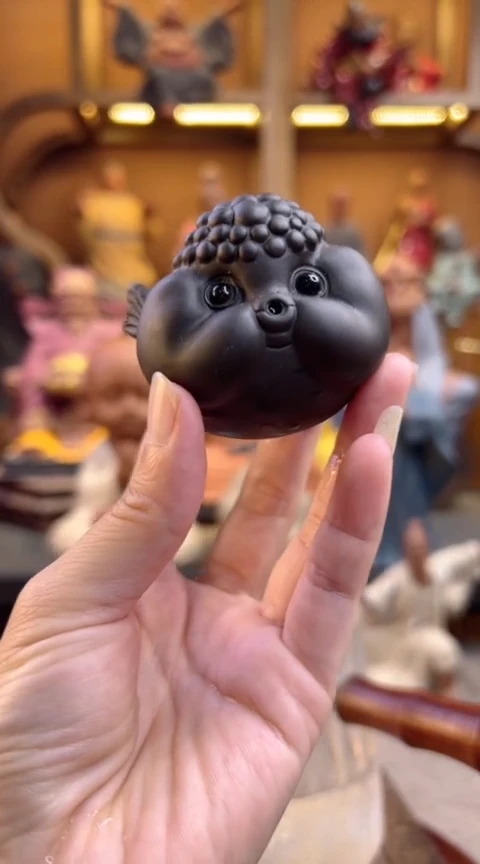 紫砂茶宠器闵茶宠摆件