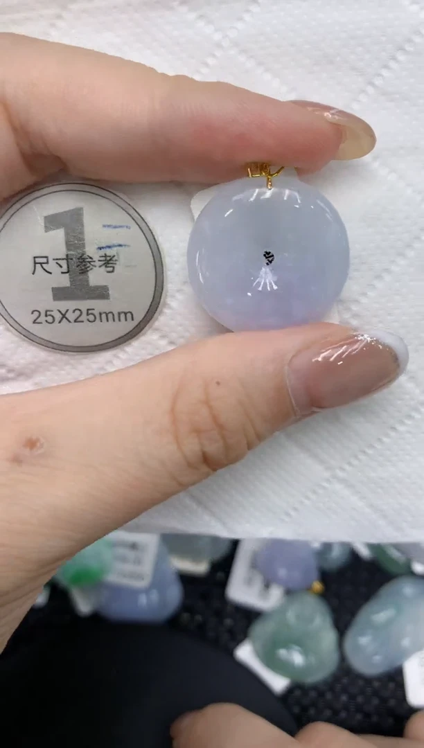 颈饰18K金镶嵌翡翠11111111