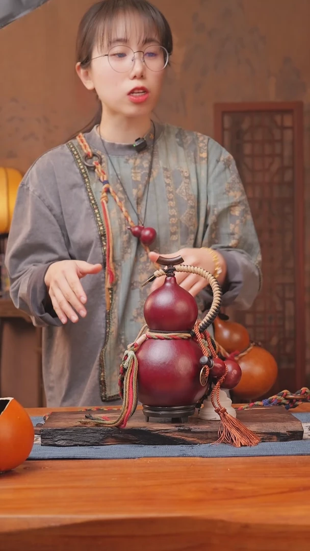 1722号链接精品大漆葫芦现货现发[一物一拍]