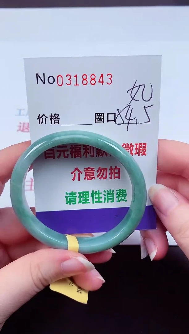 翡翠手镯未镶嵌 0318843