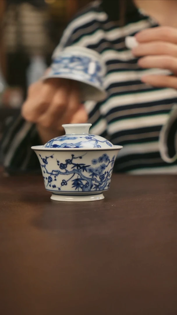 杯景德镇陶瓷杯碗柴烧多人E20