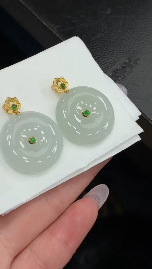 18K金镶嵌定制翡翠DDJ36508/多样性发一件