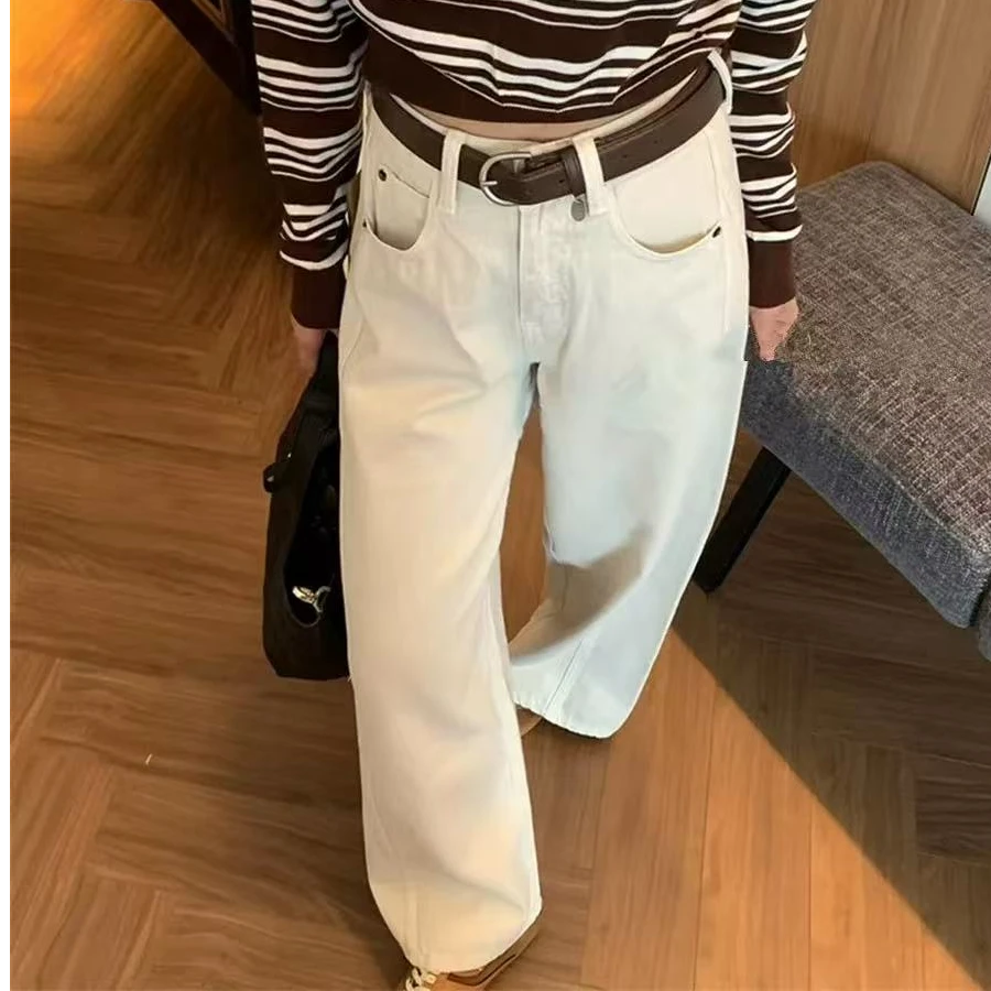 牛仔裤女春秋新款时尚洋气减龄直筒裤#18176