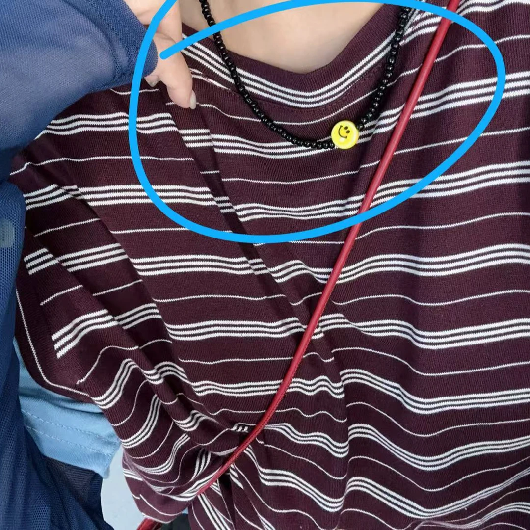 非金属树脂项链 SISTERS黄色笑脸黑珠珠项链