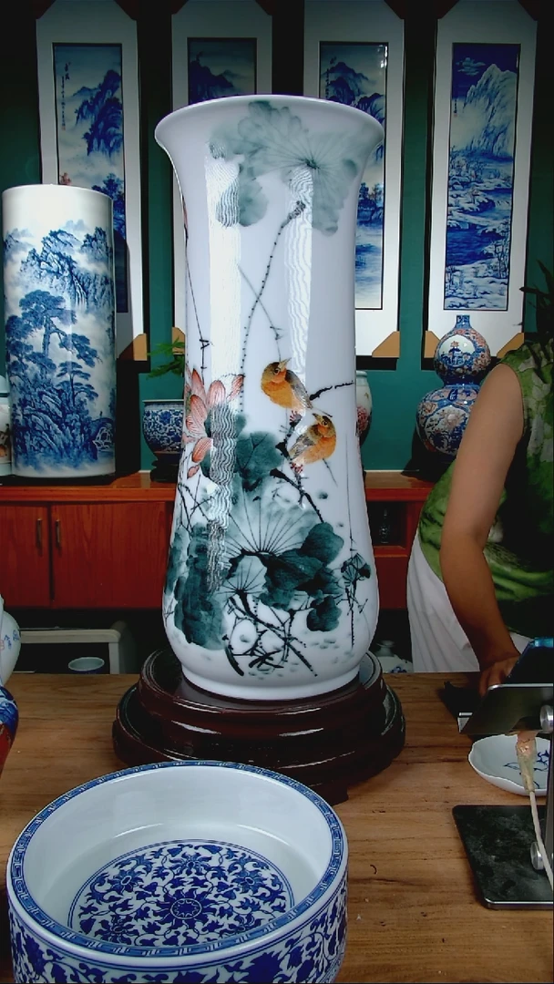 爱**人景德镇手绘陶瓷888