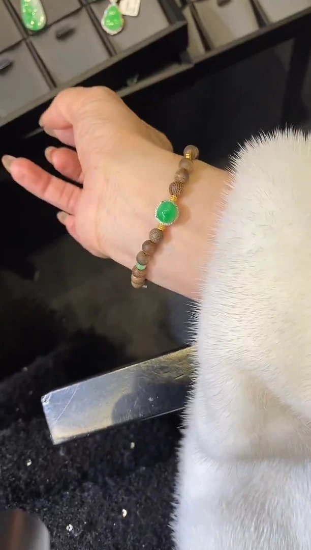 未镶嵌手串翡翠手串