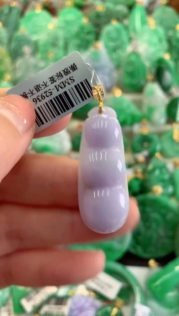 【闪购商品】翡翠吊坠(不含链)18K金镶嵌挂件