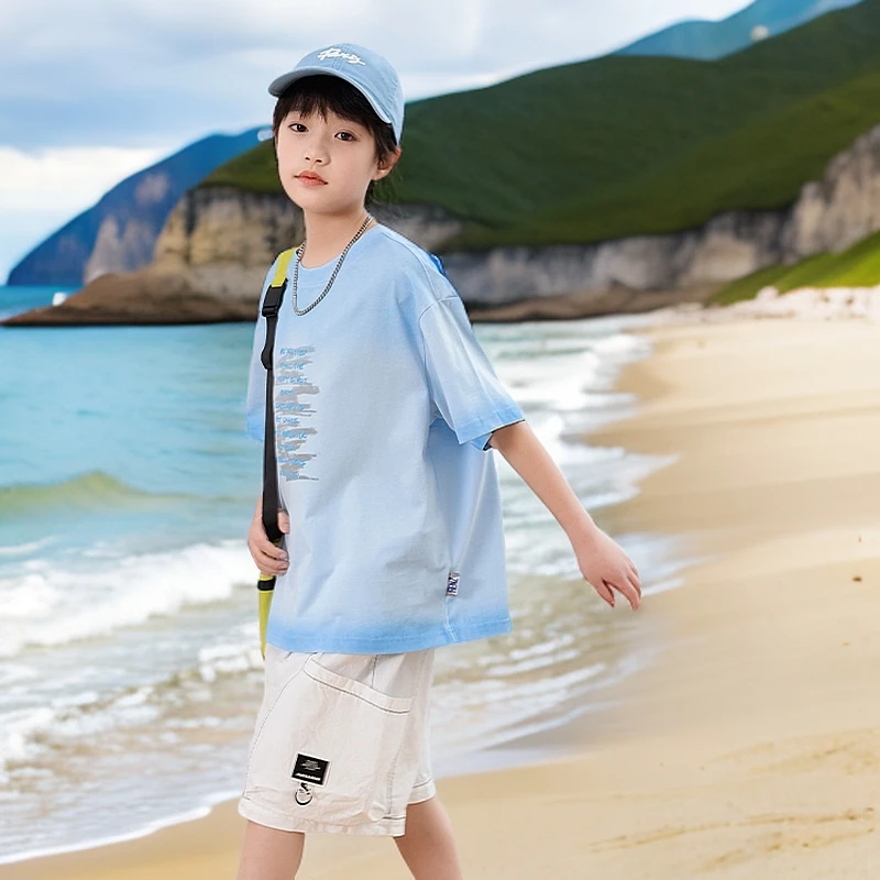 【男孩夏季套装】童装男童夏装2025新款洋气时尚中大童儿童帅气服装