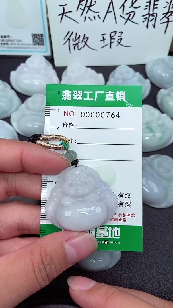 颈饰未镶嵌翡翠缅甸天然翡翠0764