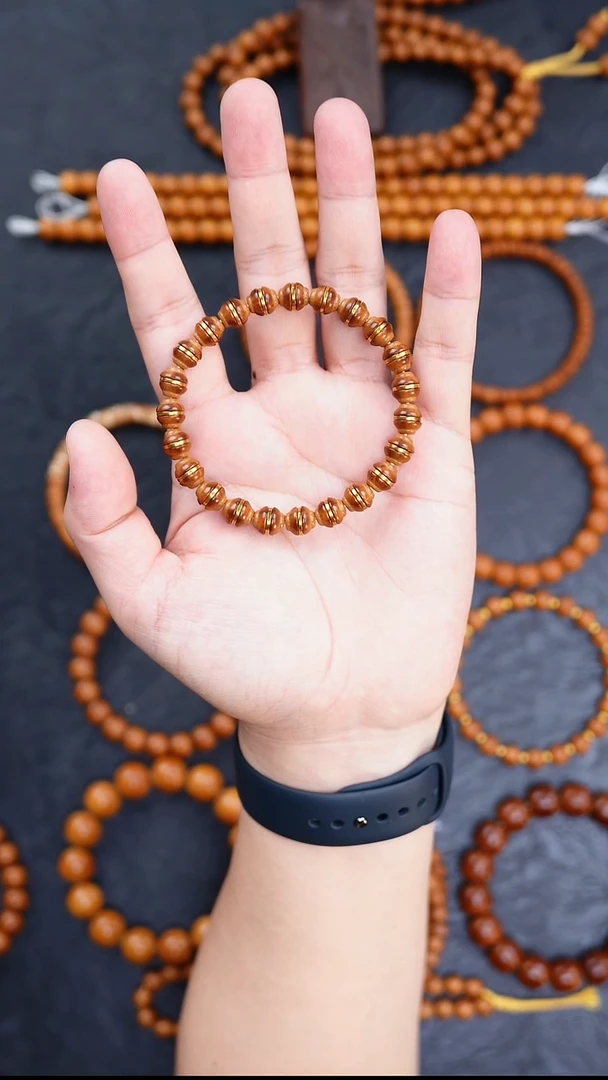 手串紫金鼠8.5mm鼠尖金饭碗