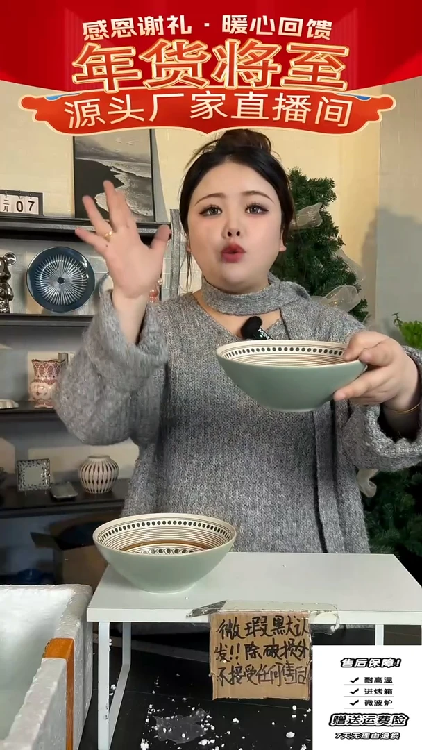 【闪购商品】瓷波西米亚沙拉碗-2只装