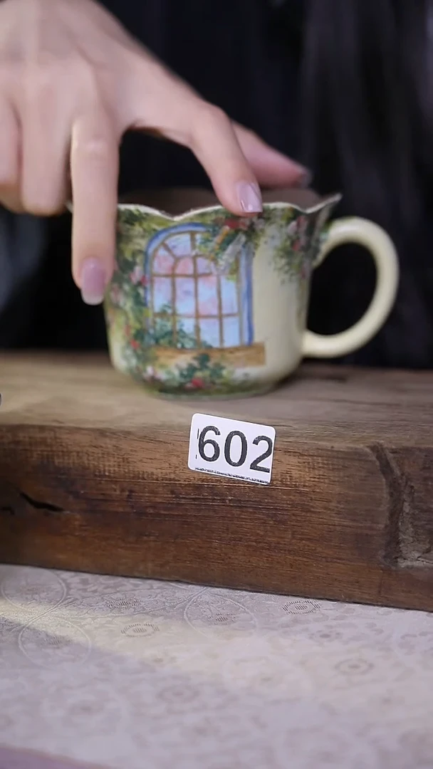 瓷片油画风·彩绘·设计师石一款