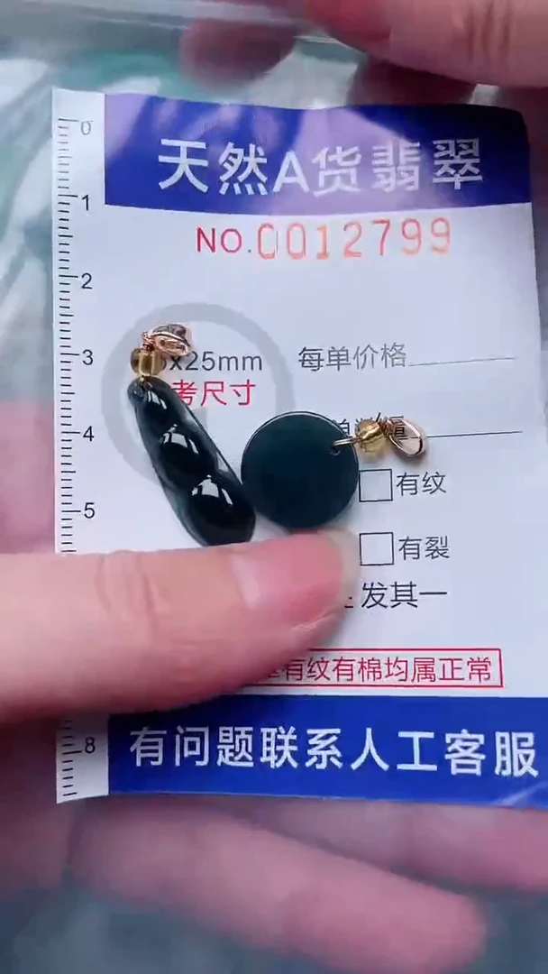 翡翠未镶嵌吊坠(赠链)1