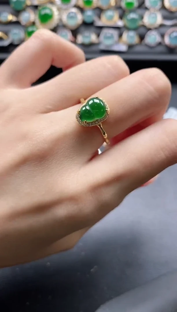 【闪购商品】翡翠戒指银S925镶嵌11111
