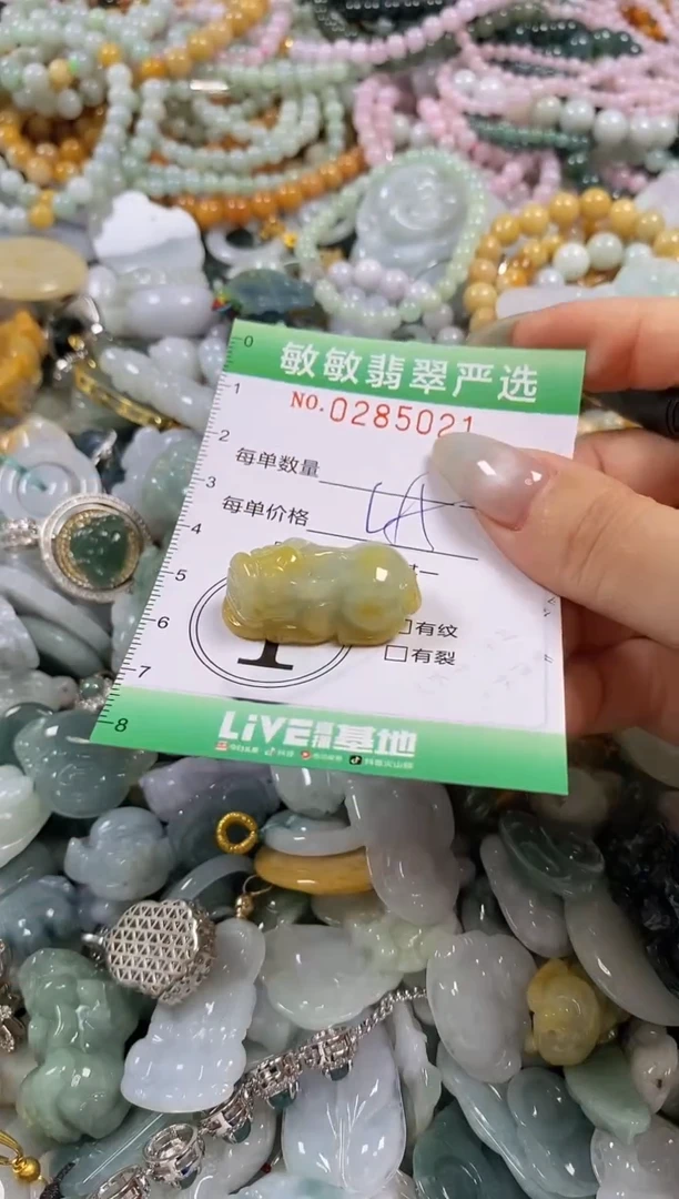 翡翠未镶嵌颈饰闪购0285021