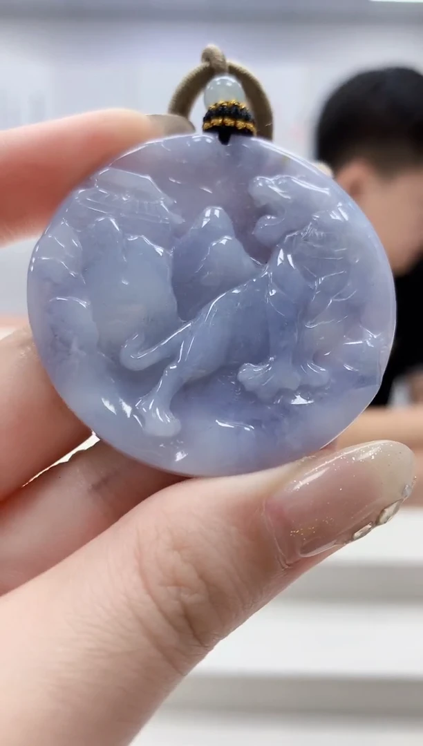 未镶嵌定制翡翠4917jw-毛货挂件45