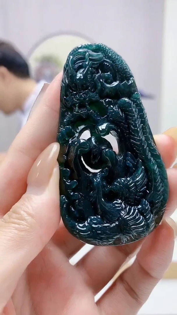 未镶嵌定制翡翠5145MM-毛货挂件41