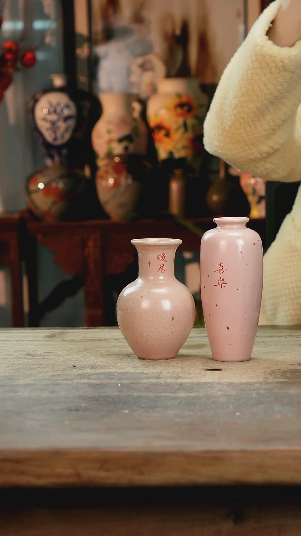 【闪购商品】瓷片景德镇纯手工釉下彩精品花瓶
