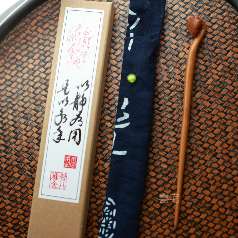 竹制手工发簪名家廖壹男手工艺品