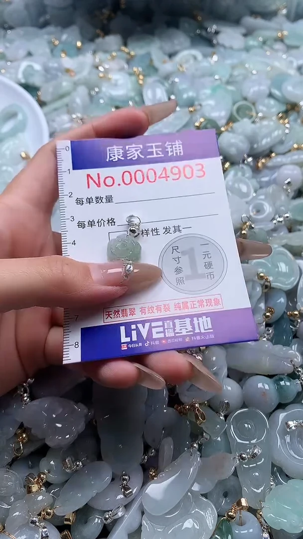 翡翠未镶嵌吊坠(不含链)4903