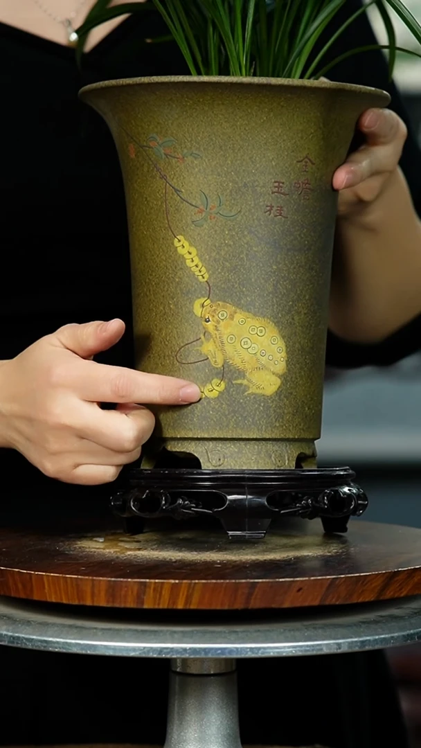 紫砂花盆0506+S 紫砂花盆紫砂
