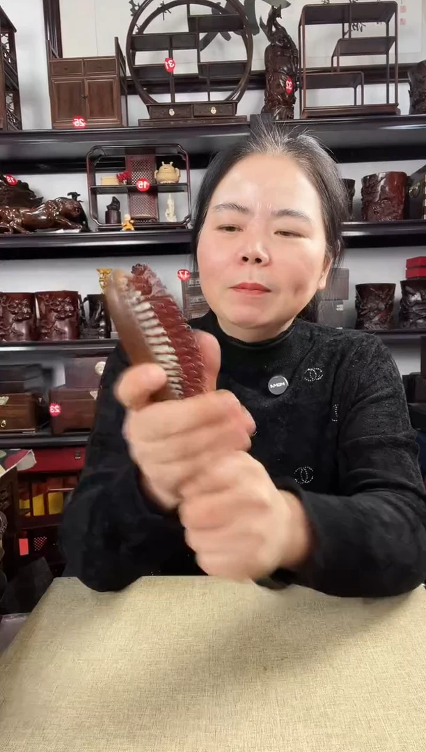 木气垫梳 老李红木工艺品