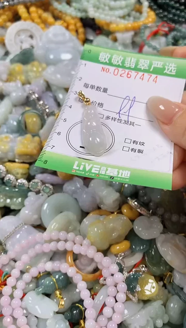 翡翠未镶嵌颈饰闪购0267474