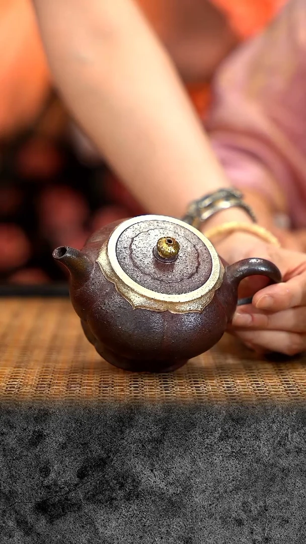 紫砂茶宠紫砂 宜兴紫砂 GFY 小叶紫檀  筋纹