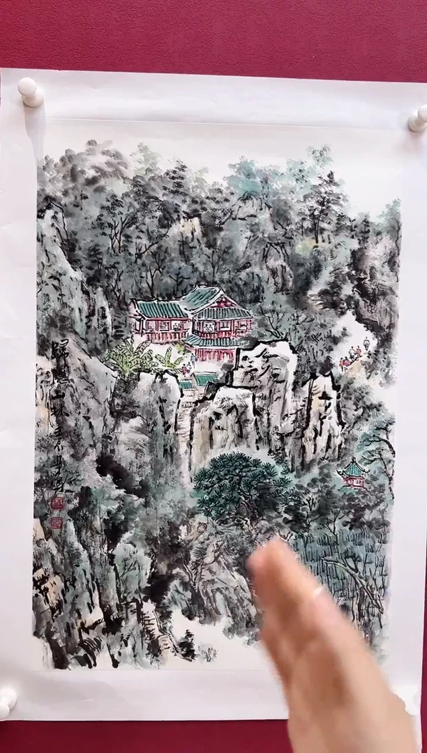国画赵进才国画作品《山水》