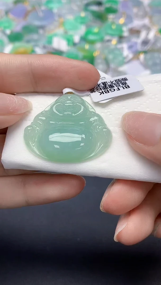 翡翠未镶嵌颈饰天然缅甸a货翡翠