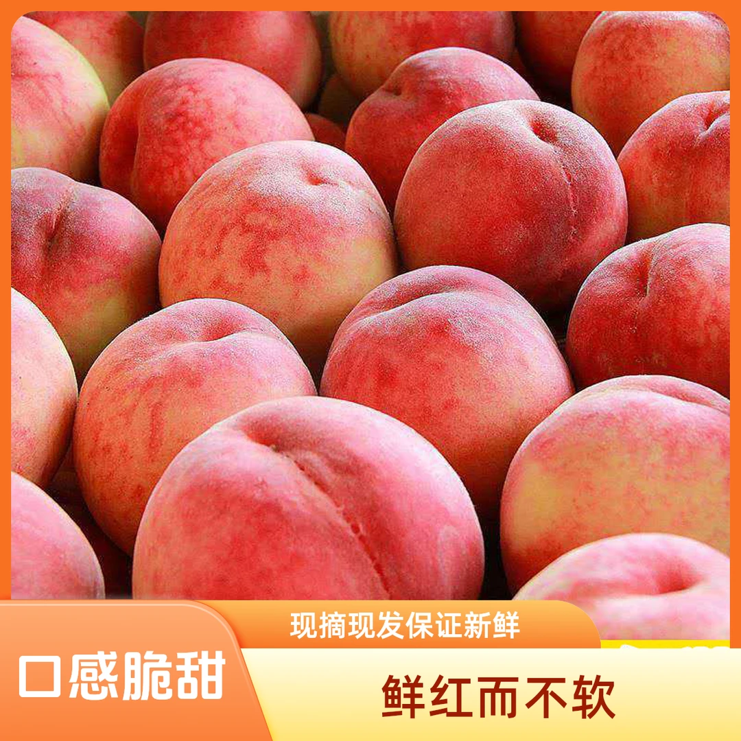 【果园直发】现摘新鲜红不软水蜜桃脆甜多汁应季树上自然熟