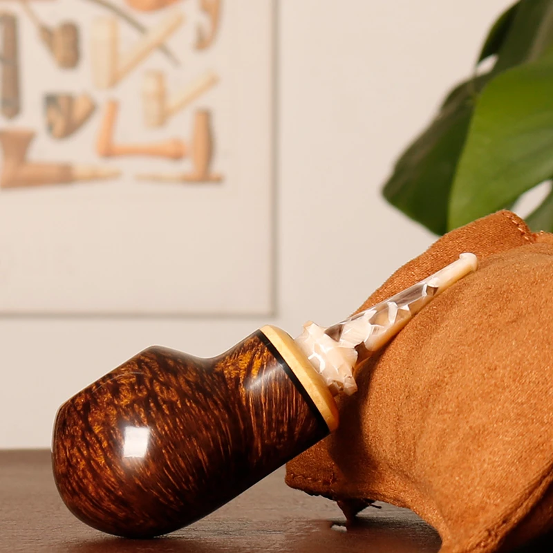 新手入门 杰弗森 深色光面空腔小番茄 卢泳工作室 石楠木烟斗