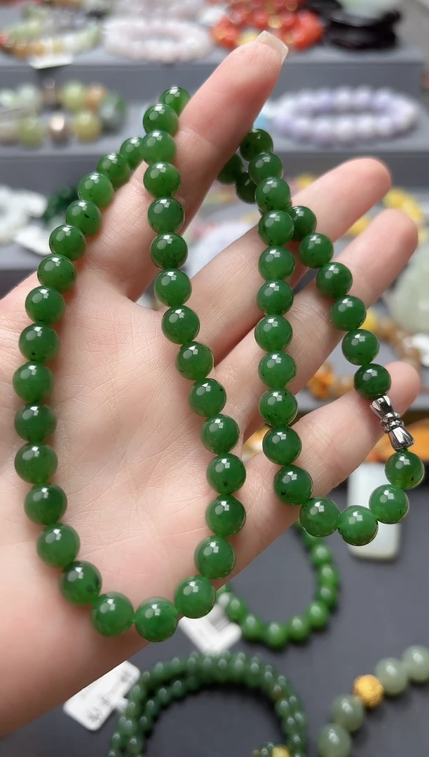 颈饰未镶嵌和田玉天然和田玉碧玉项链